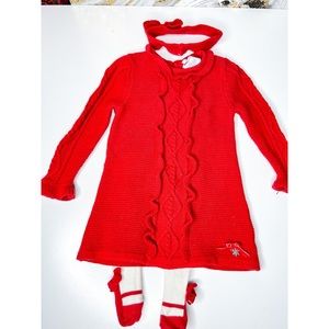 Baby sweater dress for holidays